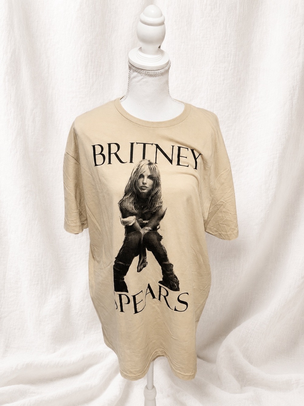 Britney Spears Beige Graphic Tee
